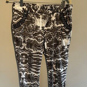 Custo Barcelona Black and White Skinny Pants